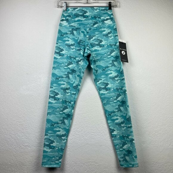Glyder Pants - GLYDER Leggings Women's Sz XS High Power II H2O High Rise Cropped Camo Blue